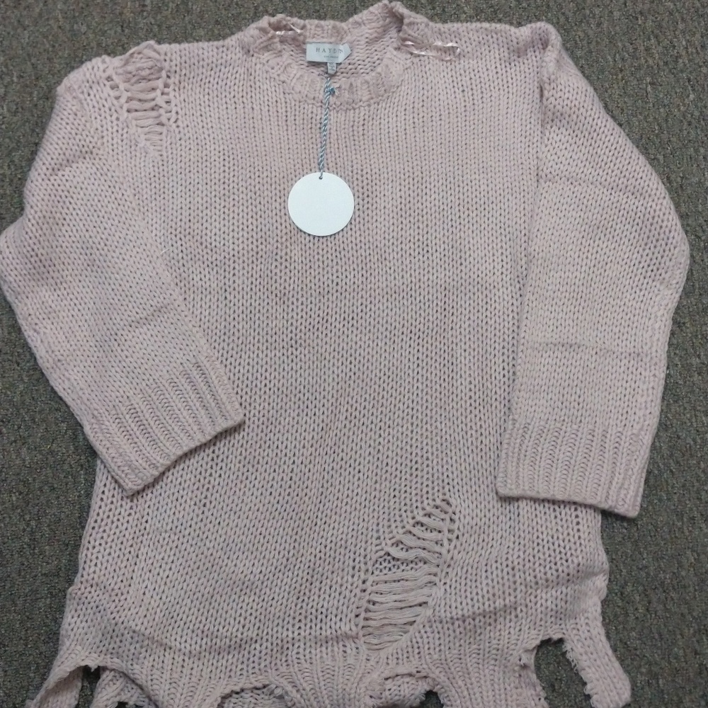 Ladies Distressed Sweater